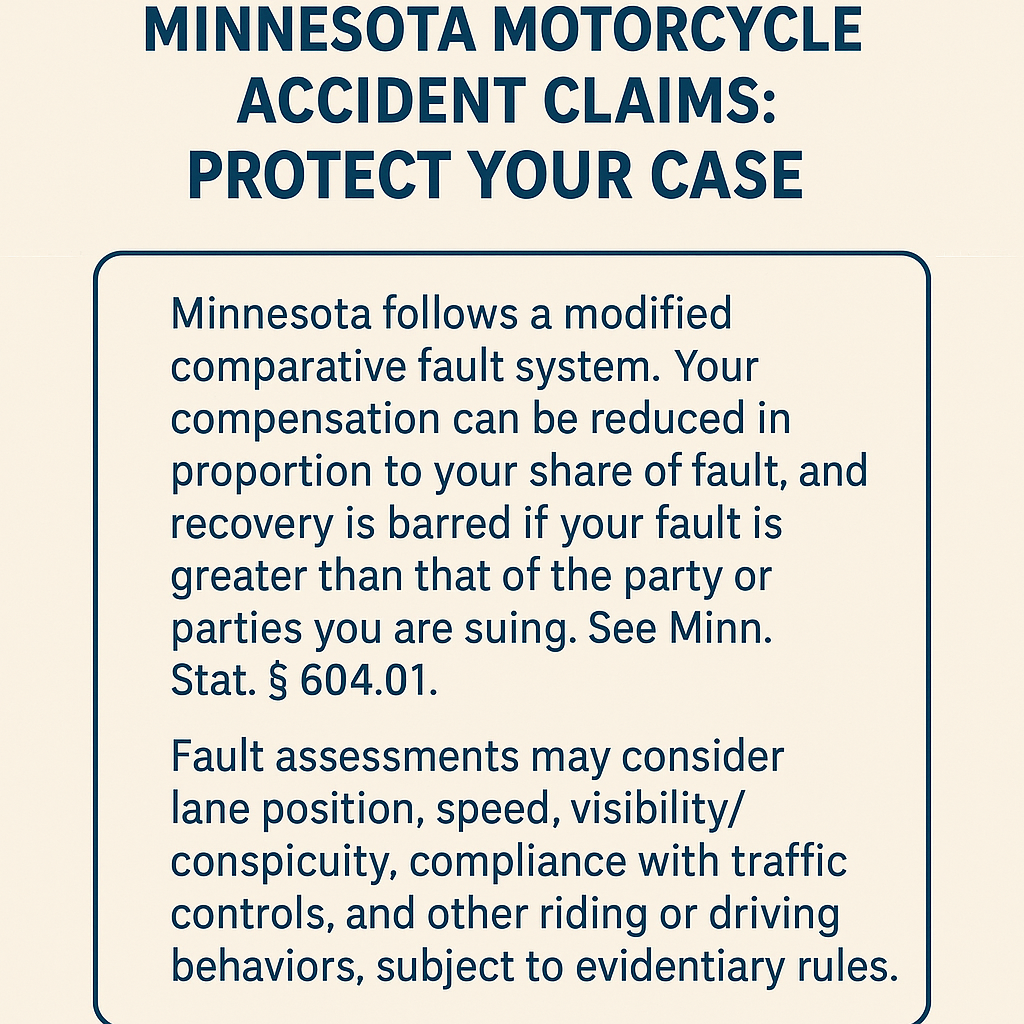 Diagram: Minnesota Motorcycle Accident Claims: Protect Your Case