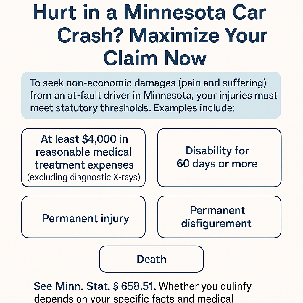 Hurt in a MN Motorcycle Wreck? Maximize Your Payout 2 Diagram: Hurt in a MN Motorcycle Wreck? Maximize Your Payout